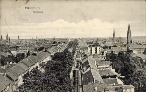 Ak Krefeld am Niederrhein, Panorama