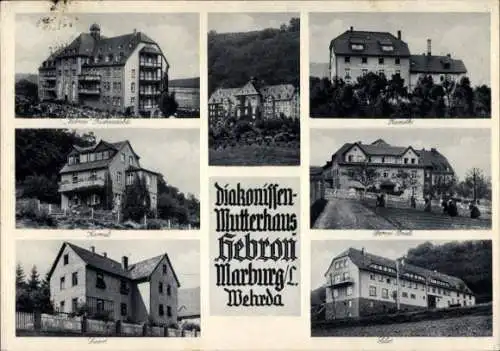 Ak Wehrda Marburg an der Lahn, Diakonissen Mutterhaus Hebron