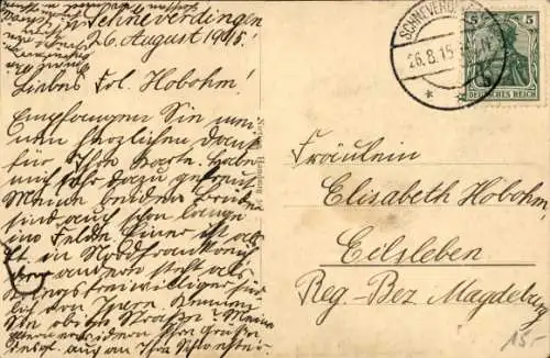 Ak Schneverdingen in der Lüneburger Heide, Straßenpartie