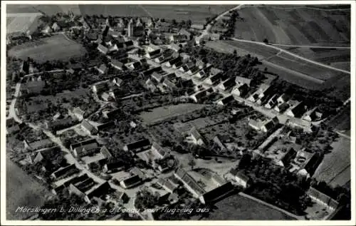 Ak Mörslingen Dillingen an der Donau, Fliegeraufnahme