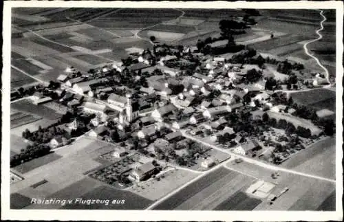 Ak Raisting Oberbayern, Fliegeraufnahme