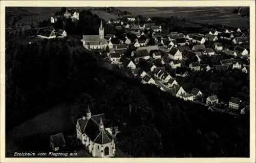 Ak Erolzheim in Oberschwaben Württemberg, Fliegeraufnahme