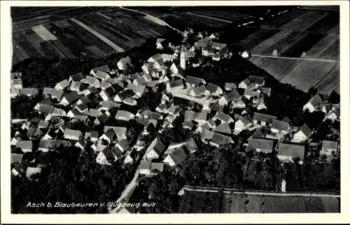 Ak Asch Blaubeuren in Württemberg, Fliegeraufnahme