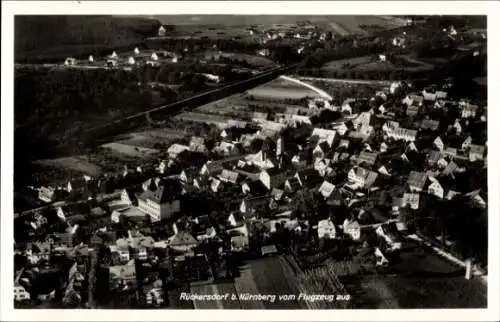 Ak Rückersdorf in Mittelfranken, Fliegeraufnahme