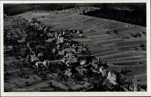 Ak Schellbronn Neuhausen im Enzkreis Schwarzwald, Fliegeraufnahme