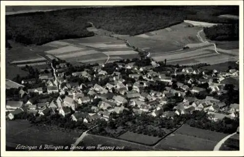 Ak Lutzingen bei Höchstadt an der Donau, Fliegeraufnahme