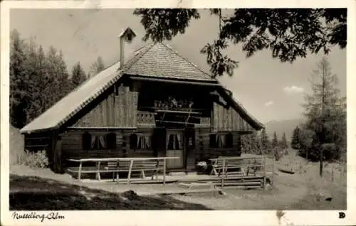 Ak Kiefersfelden Oberbayern, Nußlberg, Nusslberg-Alm, Hütte