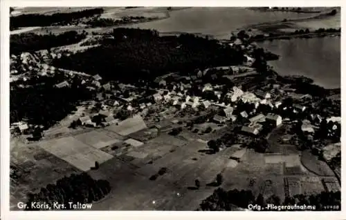 Ak Groß Köris im Kreis Dahme Spreewald, Fliegeraufnahme