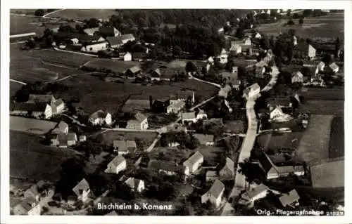 Ak Bischheim Haselbachtal in Sachsen, Fliegeraufnahme