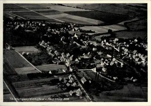 Ak Teistungen im Eichsfeld Thüringen, Fliegeraufnahme