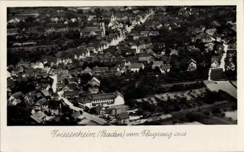 Ak Friesenheim in Baden, Fliegeraufnahme