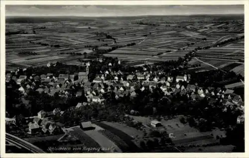 Ak Schluchtern Leingarten in Württemberg, Fliegeraufnahme