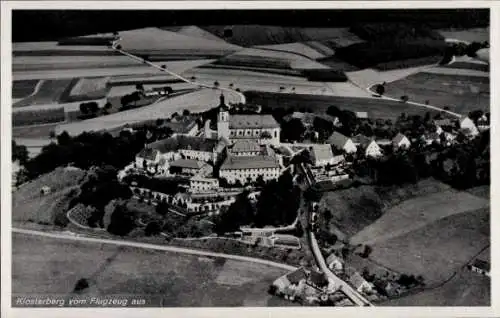 Ak Hohenwart in Oberbayern, Klosterberg, Kirche, Fliegeraufnahme