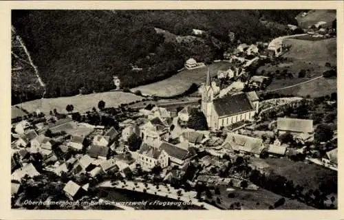 Ak Oberharmersbach im Schwarzwald Baden, Fliegeraufnahme