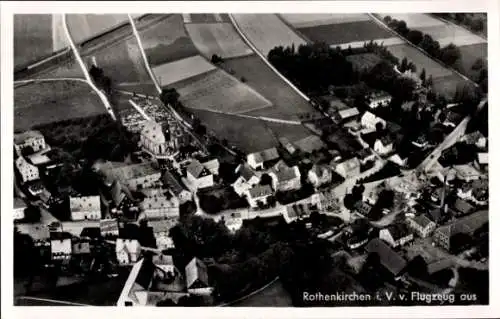 Ak Rothenkirchen Steinberg im Vogtland, Fliegeraufnahme