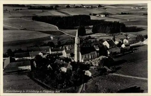 Ak Ranoldsberg Buchbach in Oberbayern, Fliegeraufnahme