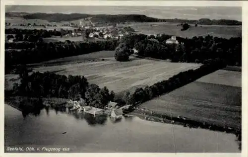 Ak Seefeld in Oberbayern, Fliegeraufnahme