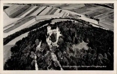 Ak Meiningen in Thüringen, Schloss Landsberg, Fliegeraufnahme