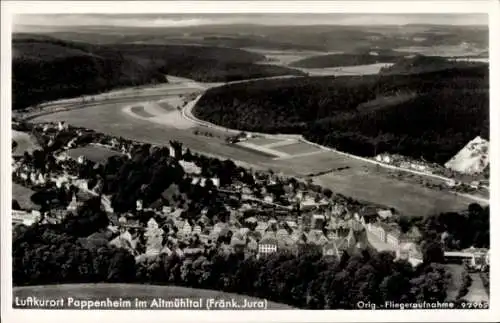 Ak Pappenheim im Altmühltal Mittelfranken, Fliegeraufnahme