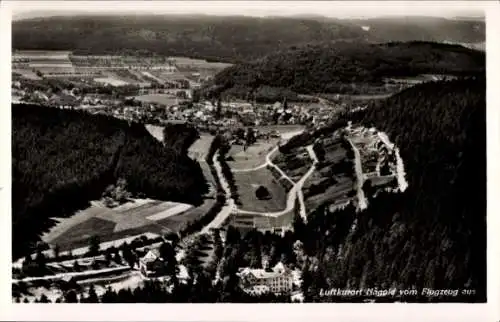 Ak Nagold im Schwarzwald, Fliegeraufnahme