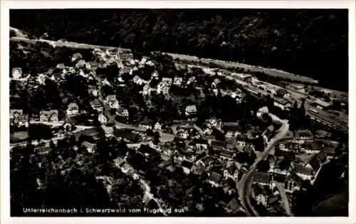 Ak Unterreichenbach im Schwarzwald, Fliegeraufnahme