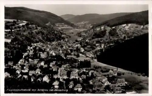 Ak Schönau bei Heidelberg Odenwald, Fliegeraufnahme