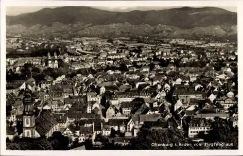 Ak Offenburg in Baden Schwarzwald, Fliegeraufnahme