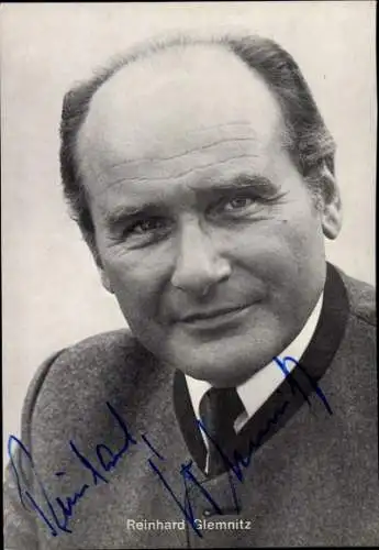 Ak Schauspieler Reinhard Glemnitz, Portrait, Autogramm