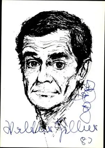 Ak Sänger Walter Giller, Portrait, Autogramm