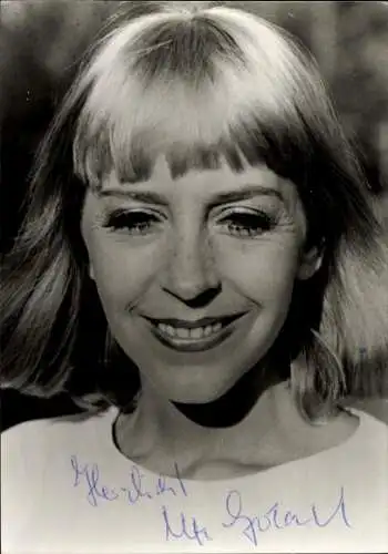 Ak Schauspielerin Ute Gerlach, Portrait, Autogramm