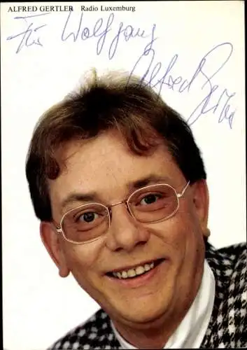 Ak Schauspieler Alfred Gertler, Portrait, Autogramm