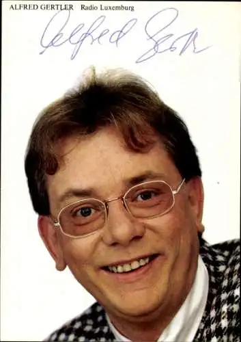 Ak Schauspieler Alfred Gertler, Portrait, Autogramm