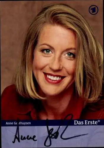 Ak Schauspielerin Anne Gesthuysen, Portrait, Autogramm