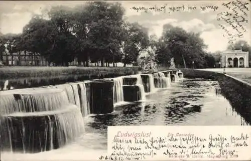 Ak Ludwigslust in Mecklenburg, Kaskaden