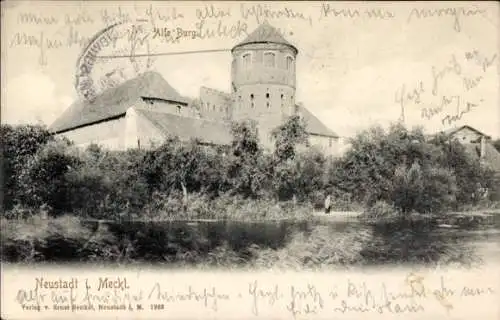 Ak Neustadt Glewe in Mecklenburg, Alte Burg