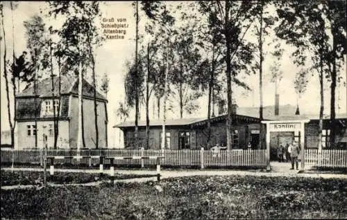 Ak Kaliningrad Königsberg Ostpreußen, Schießplatz Altenberg Kantine