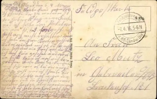 Ak Lida Weißrussland, Postamt, Straßenpartie, Anwohner