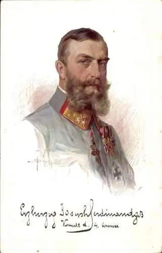 Künstler Ak Brüch, Erzherzog Joseph Ferdinand von Österreich Toskana, Portrait, Orden