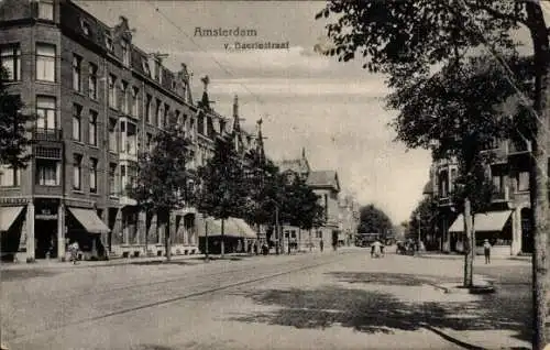 Ak Amsterdam Nordholland Niederlande, v. Baerlestraat