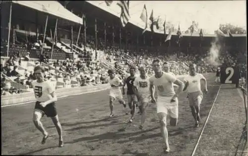 Ak Stockholm Schweden, Olympische Spiele 1912, 800m Rennen, Holden, Björn