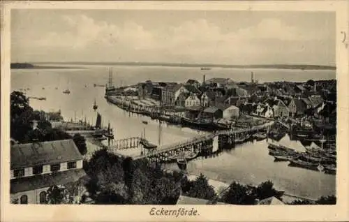 Ak Ostseebad Eckernförde, Gesamtansicht