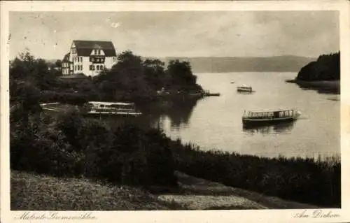 Ak Gremsmühlen Malente in Ostholstein, am Dieksee, Fähre