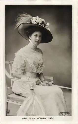 Ak Prinzessin Victoria Luise von Preußen, NPG 4010