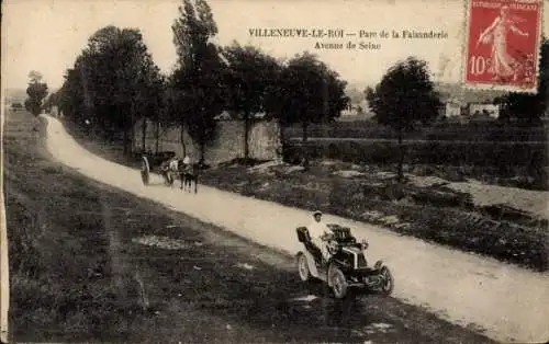 Ak Villeneuve le Roi Val de Marne, Parc de la Faisanderie, Avenue de Seine