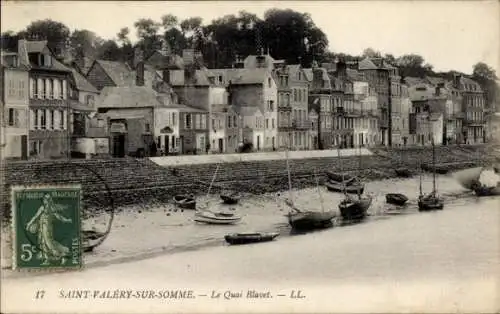 Ak Saint Valery sur Somme, Le Quai Blavet