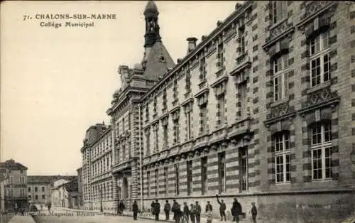 Ak Chalons sur Marne, College Municipal