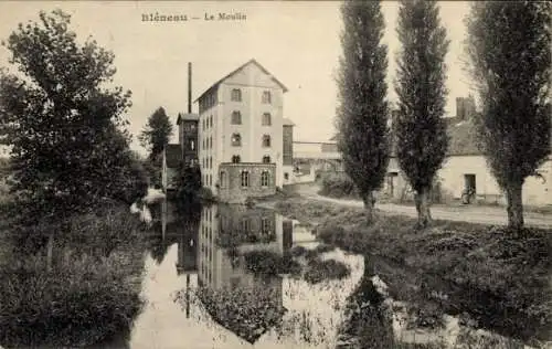 Ak Bléneau Yonne, Mühle