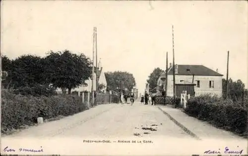 Ak Précy sur Oise, Avenue de la Gare