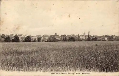 Ak Malans Haute Saône, Gesamtansicht