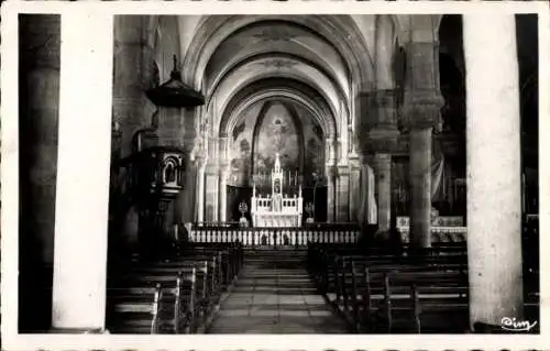 Ak Delle Territoire de Belfort, Kirche, Innenansicht